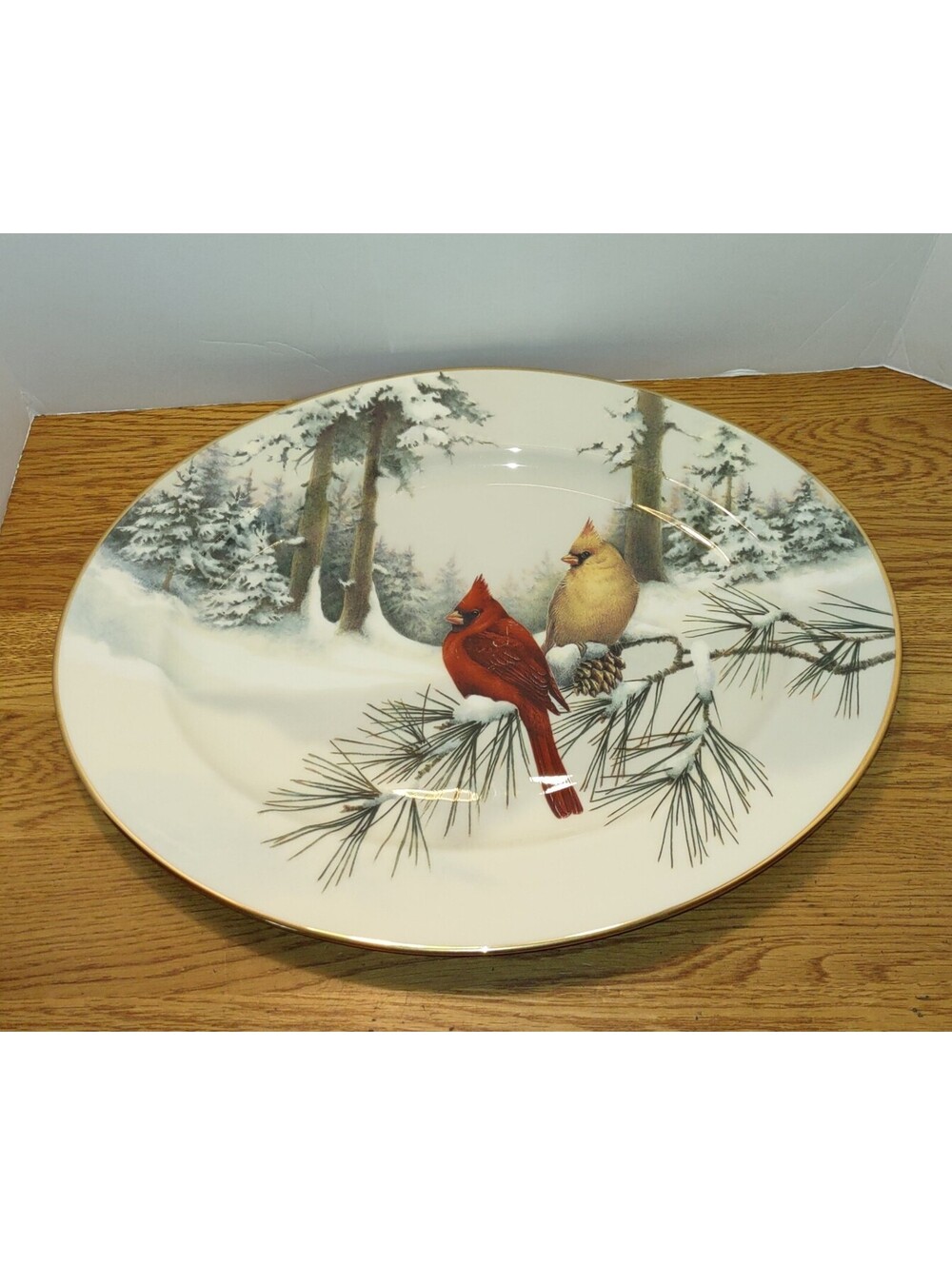 Lenox Winter Greetings Scenic Large Oval Platter